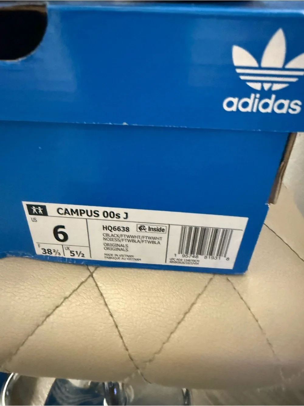 Adidas Campus Black Suede Sneakers with White Stripes